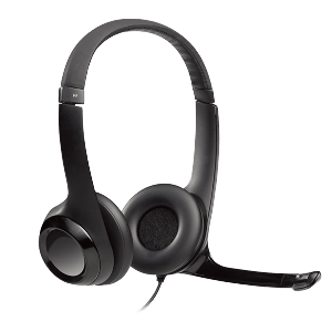 Logitech H390 981-000014 Stereo Corded Headset Black