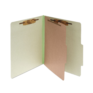 ACCO ACC15044 Pressboard Classification Folders 1 Divider  Leaf Green 10/Box