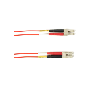 Black Box FOCMP10-008M-LCLC-RD 8 m Colored Fiber OM3 50-Micron Multimode Fiber Optic Patch Cable Red