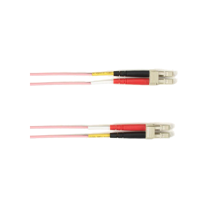 Black Box FOCMP10-010M-LCLC-PK 10 m Colored Fiber OM3 50-Micron Multimode Optic Patch Cable Pink