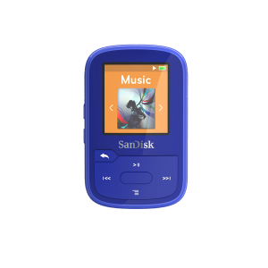 SanDisk Clip Sport Plus SDMX28-016G-G46B 16GB Flash MP3 Player - Blue