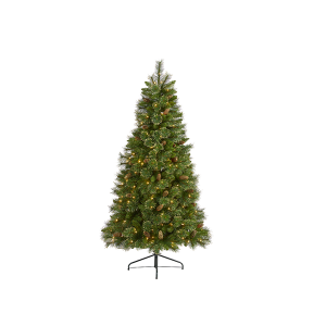 Nearly Natural T1972 6ft Golden Tip Washington Pine Artificial Christmas Tree