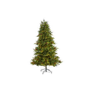 Nearly Natural  T1982 6.5ft Yukon Mountain Fir Artificial Christmas Tree With 450 Clear Lights