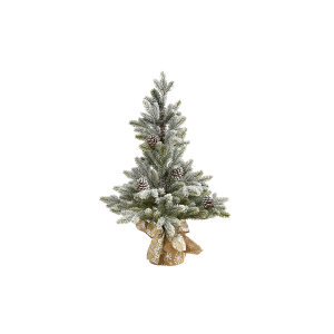 Nearly Natural T1986 28ft Flocked Artificial Christmas Tree With Pine Cones