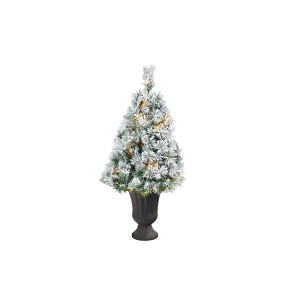 Nearly Natural T2422 44 Inch Flocked Oregon Pine Artificial Christmas Tree 