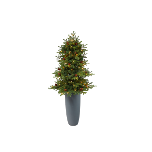 Nearly Natural T2427 5Ft Yukon Mountain Fir Artificial Christmas Tree 